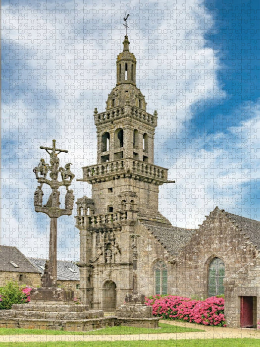 Église Sainte Marie du Menez-Hom. Ein Motiv aus dem Kalender Credo de Bretagne - CALVENDO Foto-Puzzle'