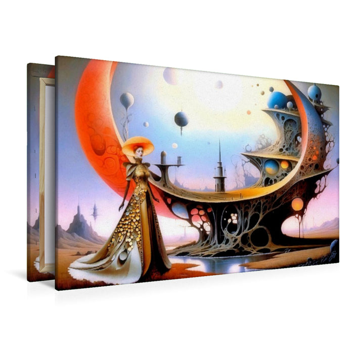 Premium Textil-Leinwand Das Aerodromdiorama