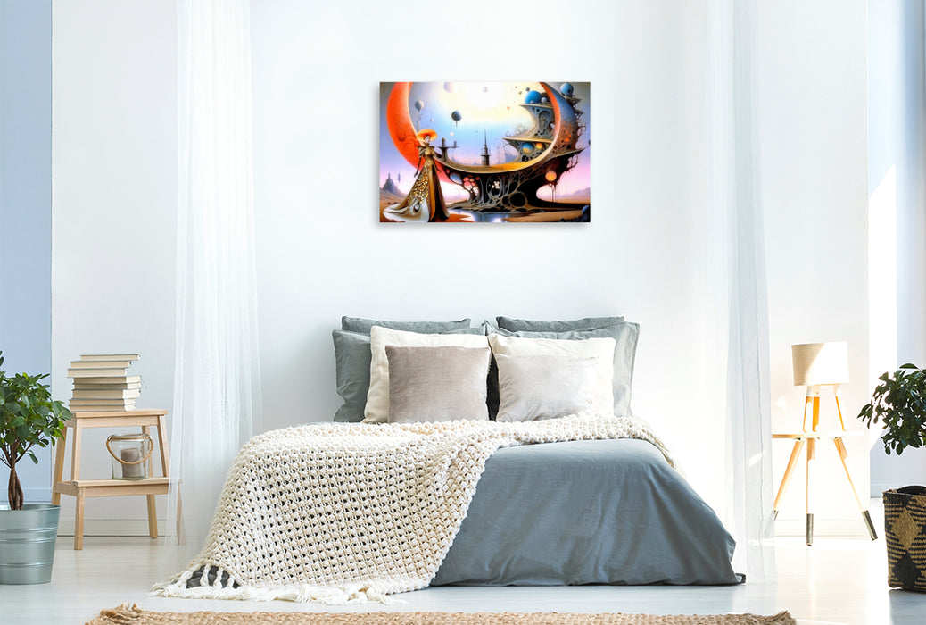 Premium Textil-Leinwand Das Aerodromdiorama