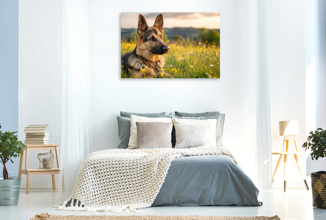 Premium Textil-Leinwand Ein Motiv aus dem Kalender Treue, die bleibt