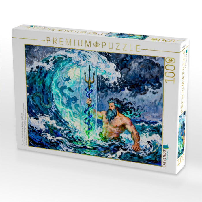 Poseidon - Griechischer Gott der Meere und Stürme - CALVENDO Foto-Puzzle'
