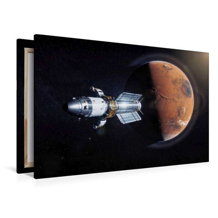 Premium Textil-Leinwand Ein Motiv aus dem Kalender Wettrennen ins All
