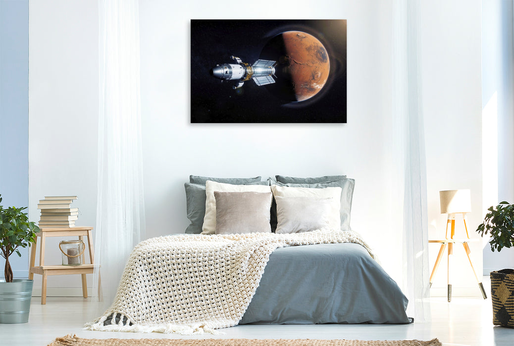 Premium Textil-Leinwand Ein Motiv aus dem Kalender Wettrennen ins All