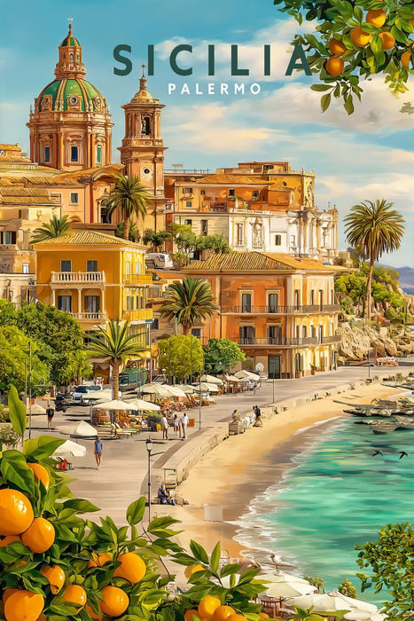 Premium Textil-Leinwand Palermo