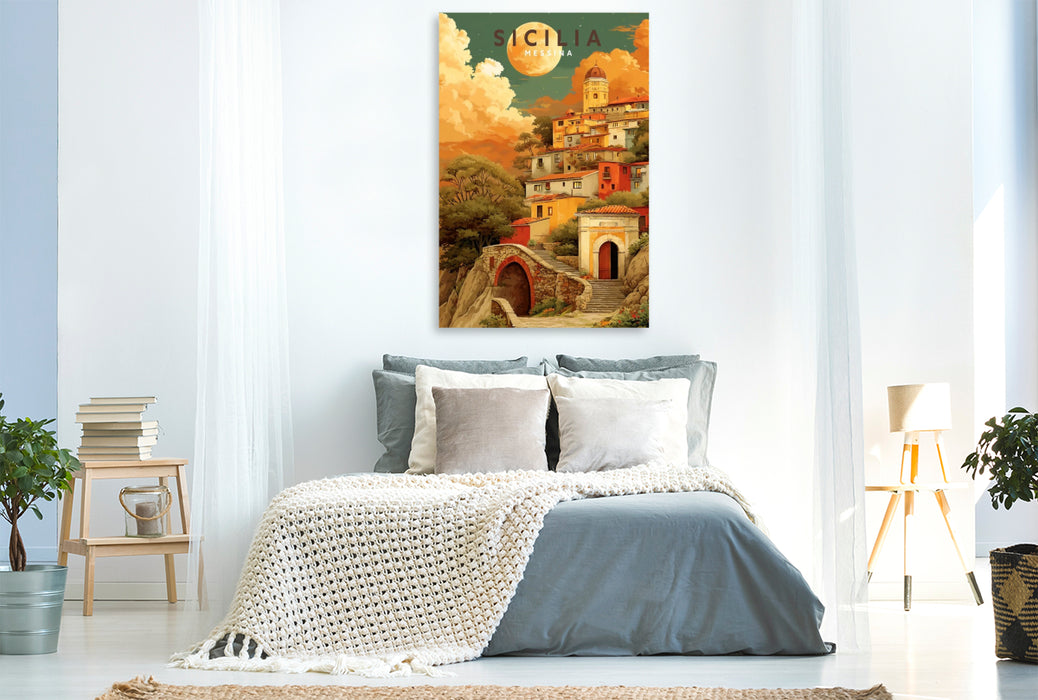 Premium Textil-Leinwand Messina