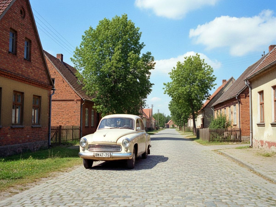 Wartburg in Brandenburg in der DDR - CALVENDO Foto-Puzzle'