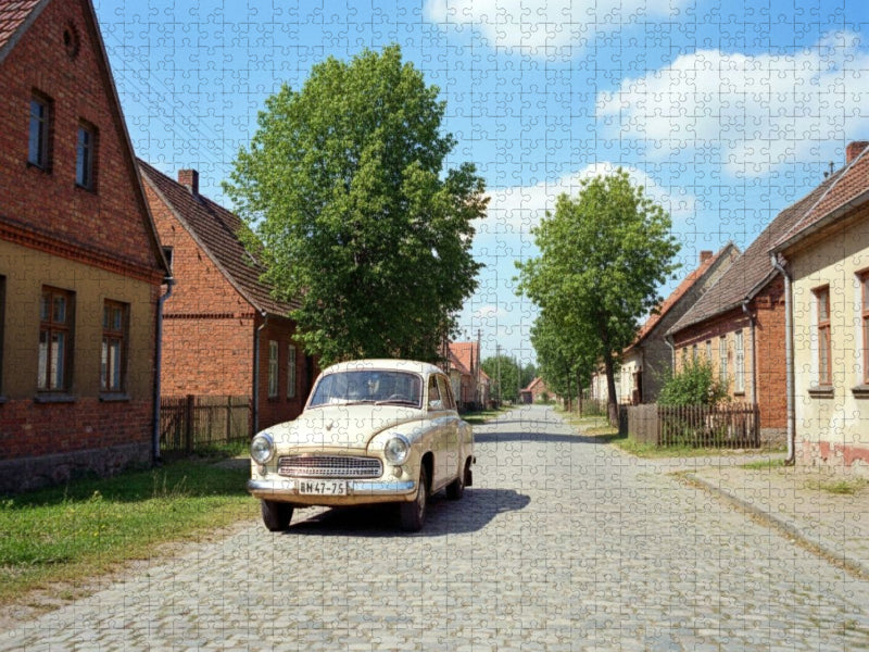 Wartburg in Brandenburg in der DDR - CALVENDO Foto-Puzzle'