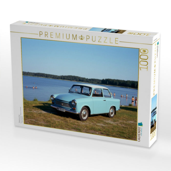 Trabant am See - CALVENDO Foto-Puzzle'