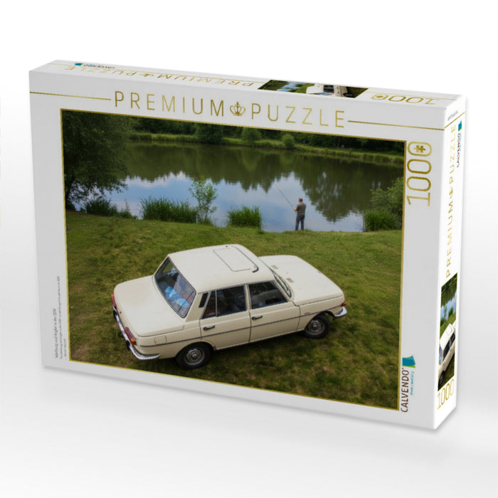 Wartburg und Angler in der DDR - CALVENDO Foto-Puzzle'
