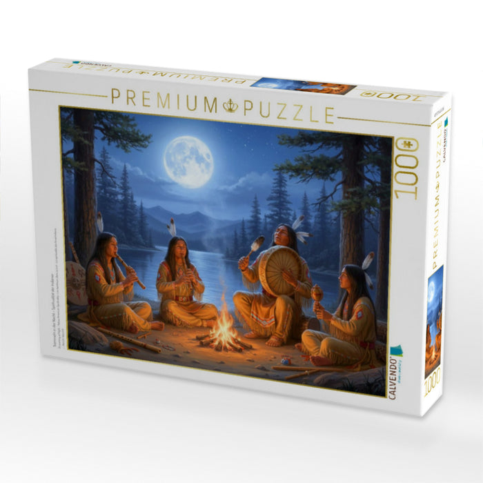 Trommeln in der Nacht - Spiritualität der Indianer - CALVENDO Foto-Puzzle'