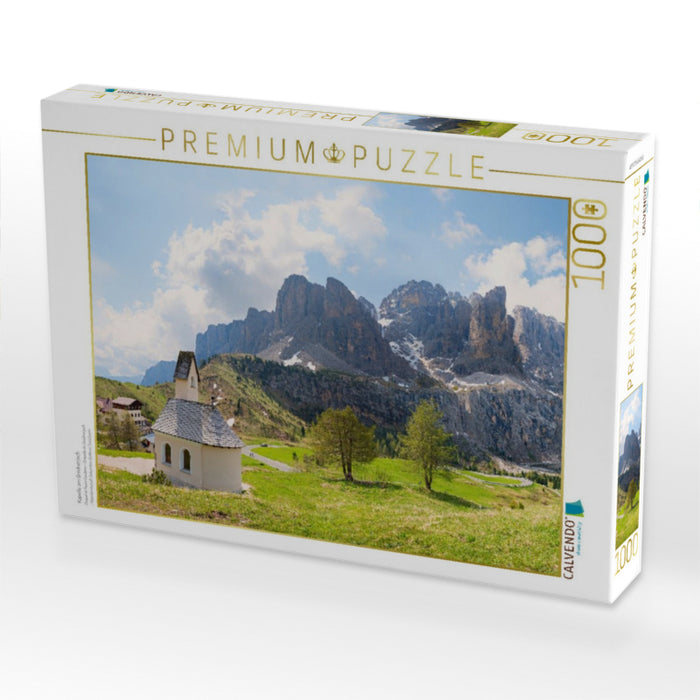 Kapelle am Grödnerjoch - CALVENDO Foto-Puzzle'