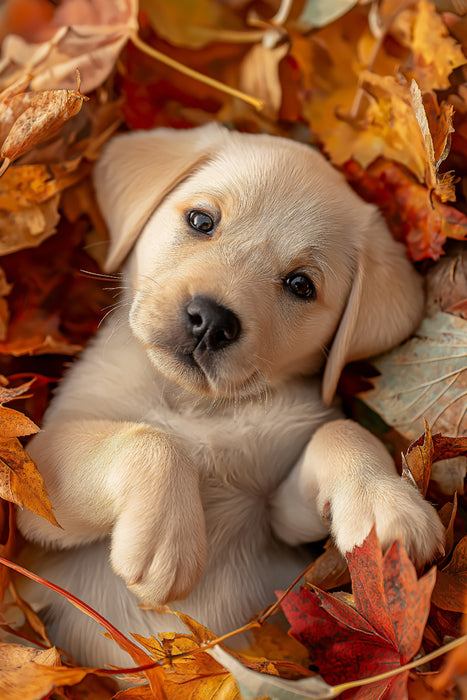 Premium Textil-Leinwand Ein Motiv aus dem Kalender Mein Jahr mit Labradors