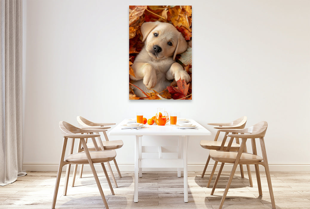 Premium Textil-Leinwand Ein Motiv aus dem Kalender Mein Jahr mit Labradors