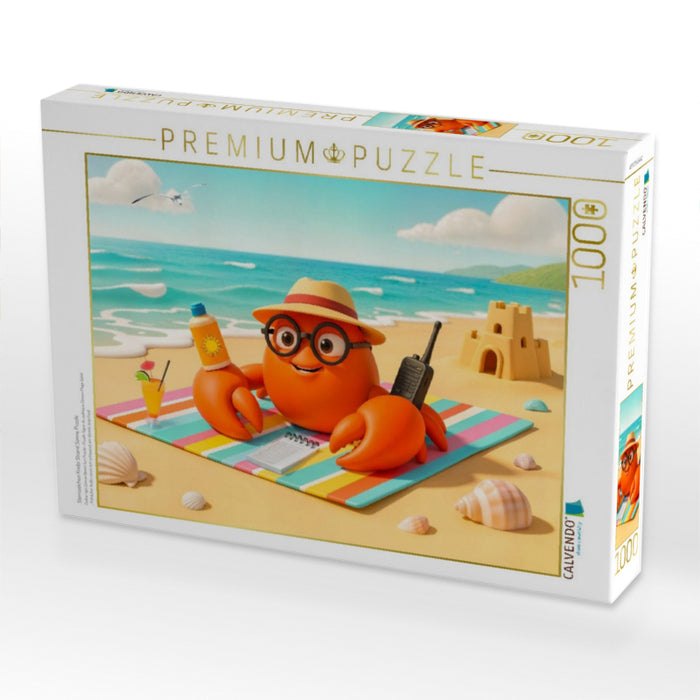 Sternzeichen Krebs Strand Sonne Puzzle - CALVENDO Foto-Puzzle'