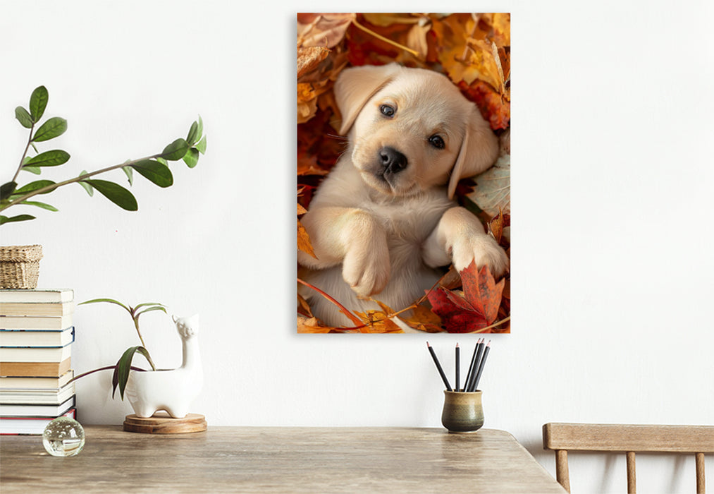 Premium Textil-Leinwand Ein Motiv aus dem Kalender Mein Jahr mit Labradors