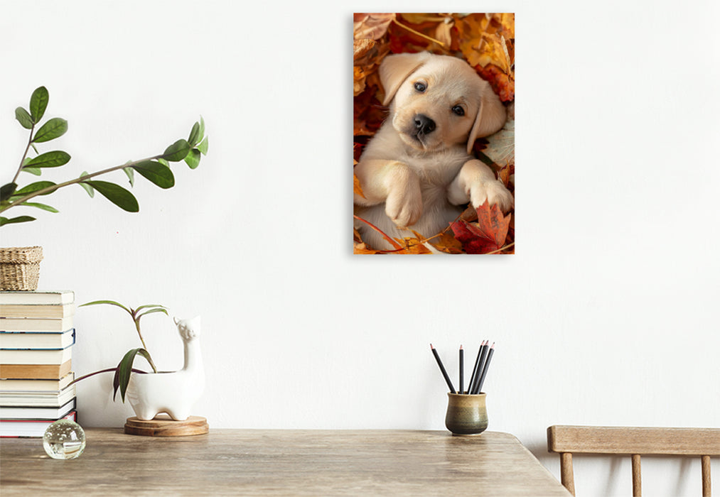 Premium Textil-Leinwand Ein Motiv aus dem Kalender Mein Jahr mit Labradors