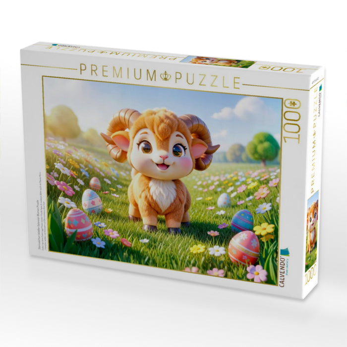 Sternzeichen Widder Ostereier Blumen Puzzle - CALVENDO Foto-Puzzle'