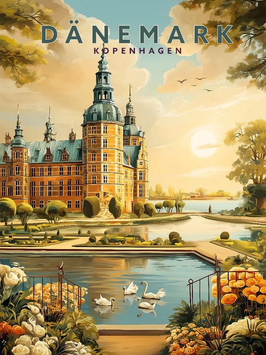 Schloss Rosenborg in Kopenhagen - CALVENDO Foto-Puzzle'
