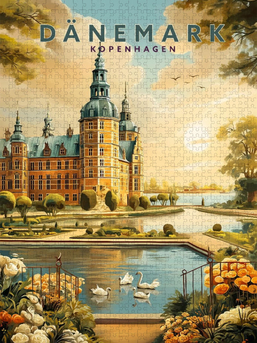 Schloss Rosenborg in Kopenhagen - CALVENDO Foto-Puzzle'