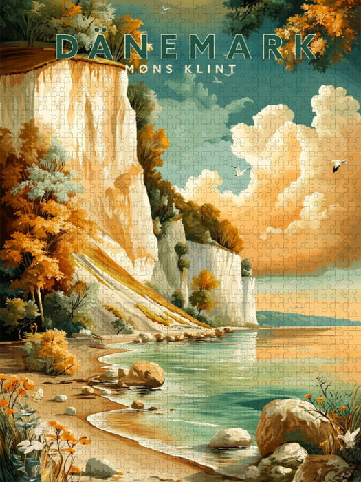 Der Kreidefelsen Møns Klint - CALVENDO Foto-Puzzle'