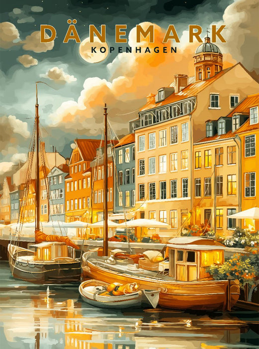 Nyhavn in Kopenhagen - CALVENDO Foto-Puzzle'