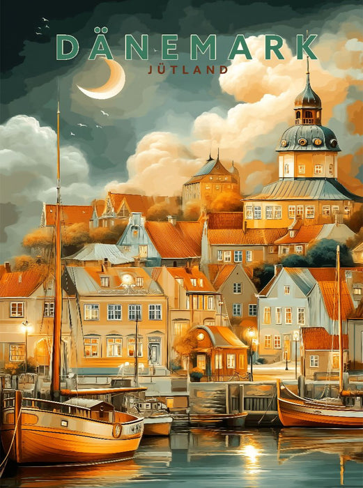 Stadt Ribe in Jütland - CALVENDO Foto-Puzzle'