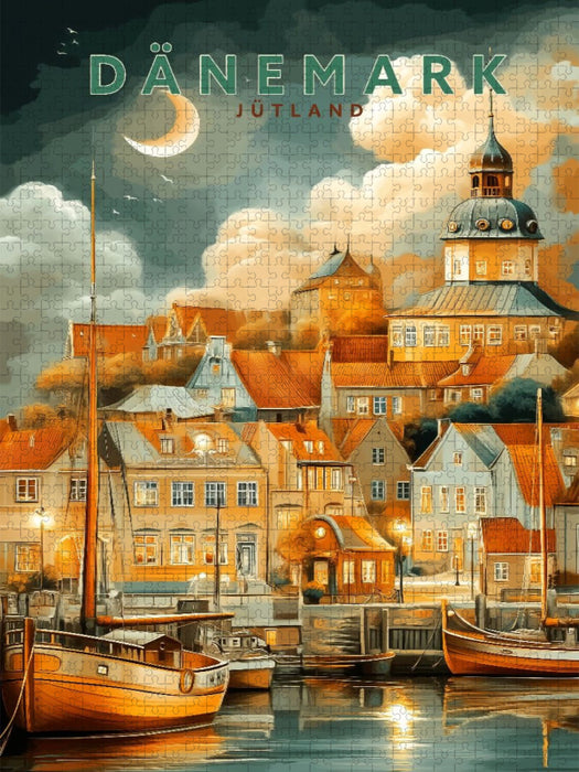 Stadt Ribe in Jütland - CALVENDO Foto-Puzzle'