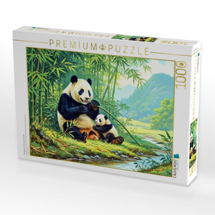 Pandabär im Stil alter Gemälde - CALVENDO Foto-Puzzle'