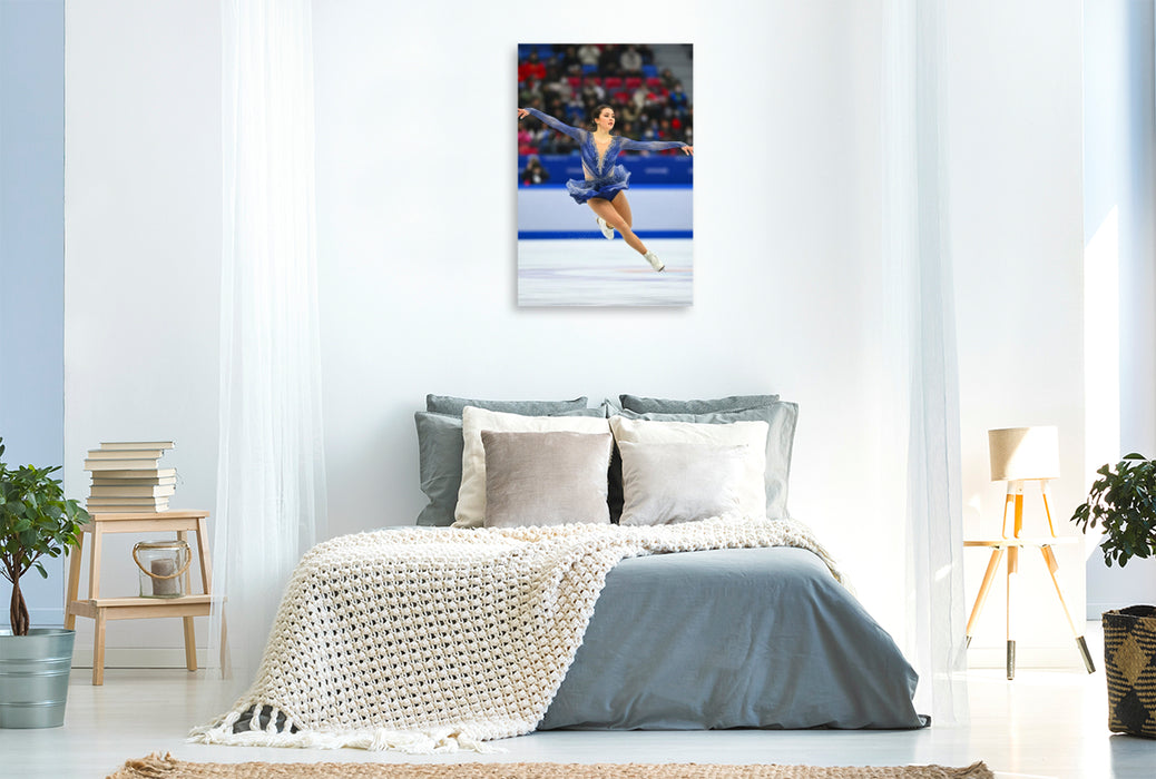 Premium Textil-Leinwand Eiskunstlauf