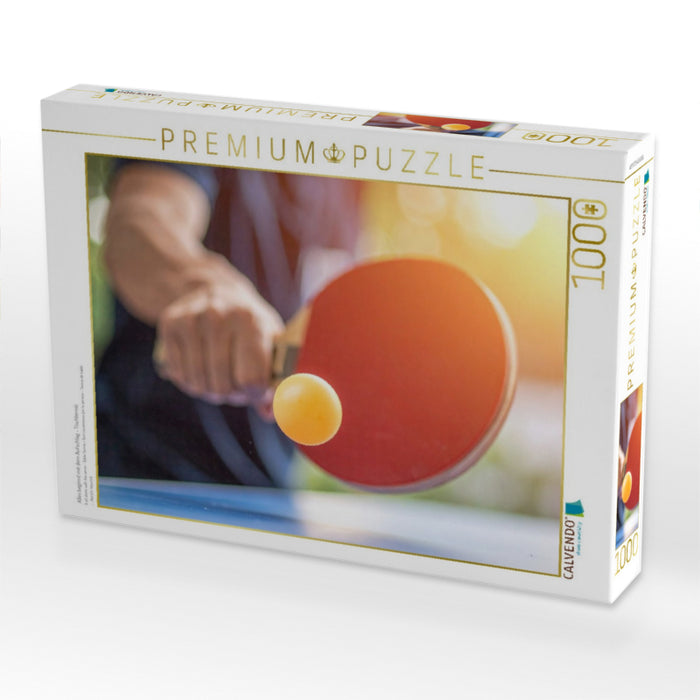 Alles beginnt mit dem Aufschlag - Tischtennis - CALVENDO Foto-Puzzle'