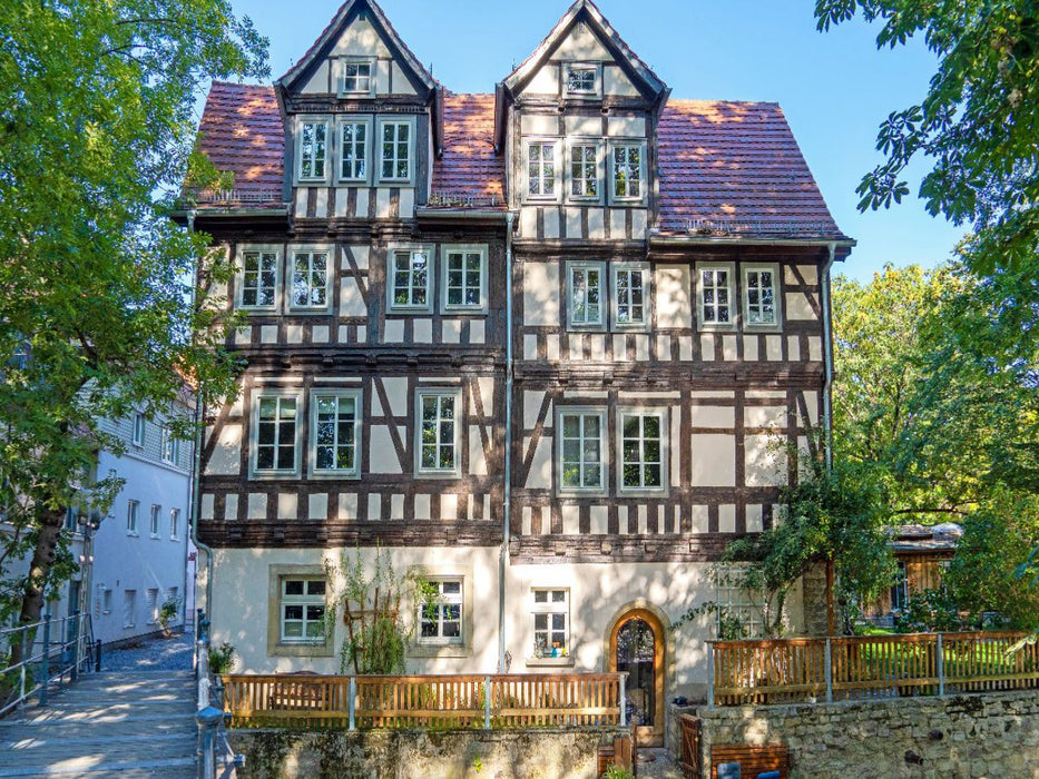 Historische Fachwerkhäuser in Erfurt - CALVENDO Foto-Puzzle'