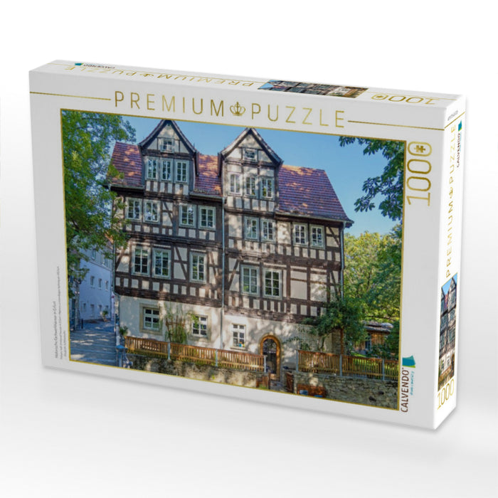 Historische Fachwerkhäuser in Erfurt - CALVENDO Foto-Puzzle'