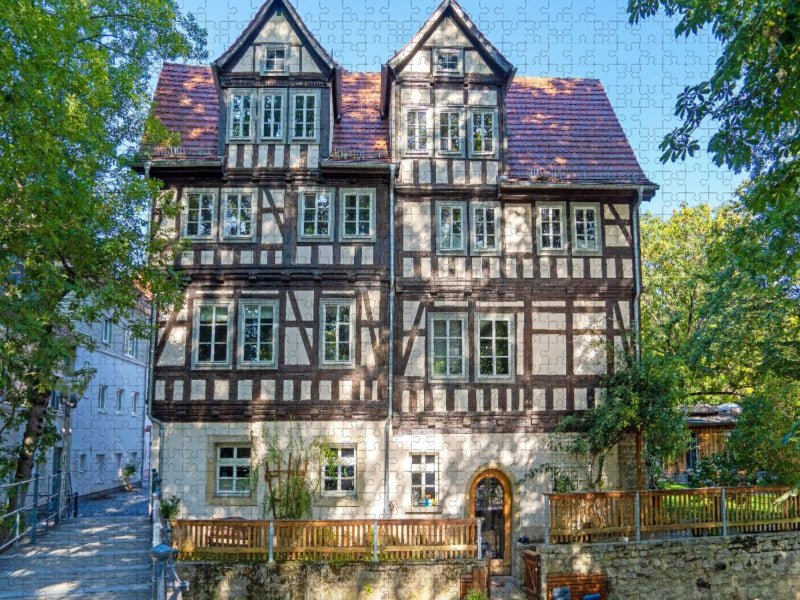 Historische Fachwerkhäuser in Erfurt - CALVENDO Foto-Puzzle'