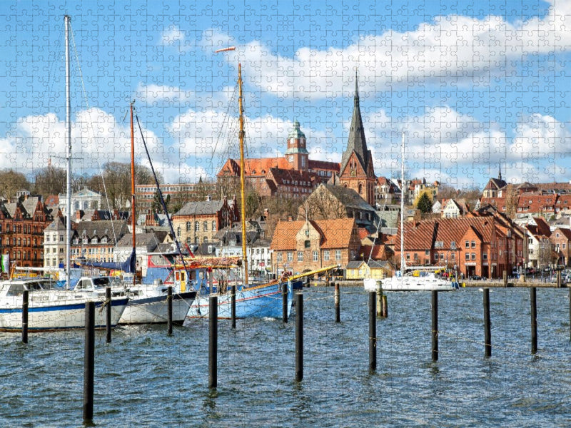 Blick auf Flensburg - CALVENDO Foto-Puzzle'