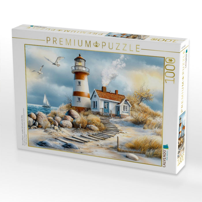 Der Leuchtturm - zu jeder Zeit weist er den Weg - CALVENDO Foto-Puzzle'