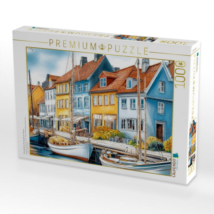 Eine idyllische Promenade am Wasser - CALVENDO Foto-Puzzle'