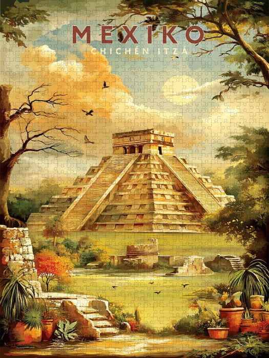 Chichén Itzá auf Yucatán - CALVENDO Foto-Puzzle'