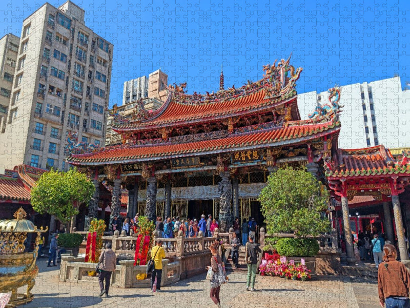 Mengjia Longshan-Tempel Taipeh - CALVENDO Foto-Puzzle'