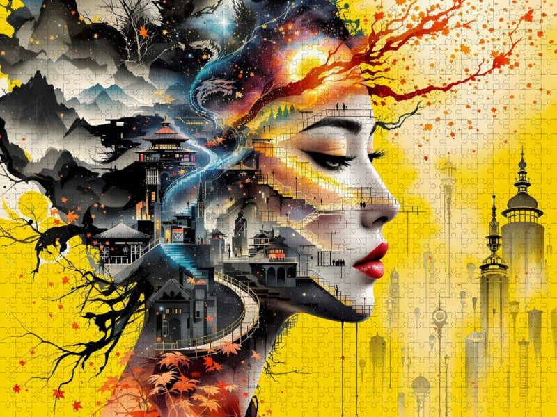 Ein Motiv aus dem Kalender Spiegelstädte der Seele - Urbanes Labyrinth der Wahrnehmung - CALVENDO Foto-Puzzle'
