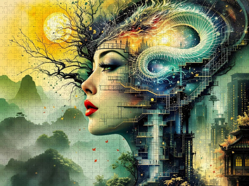 Ein Motiv aus dem Kalender Spiegelstädte der Seele - Urbanes Labyrinth der Wahrnehmung - CALVENDO Foto-Puzzle'