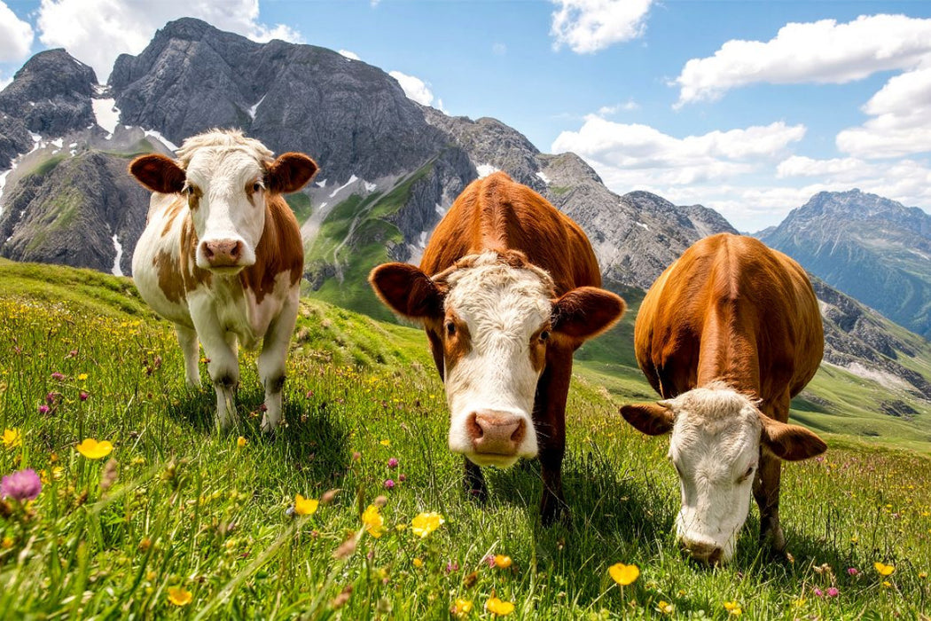 Premium Textil-Leinwand Hier schmeckt es wirklich saftig