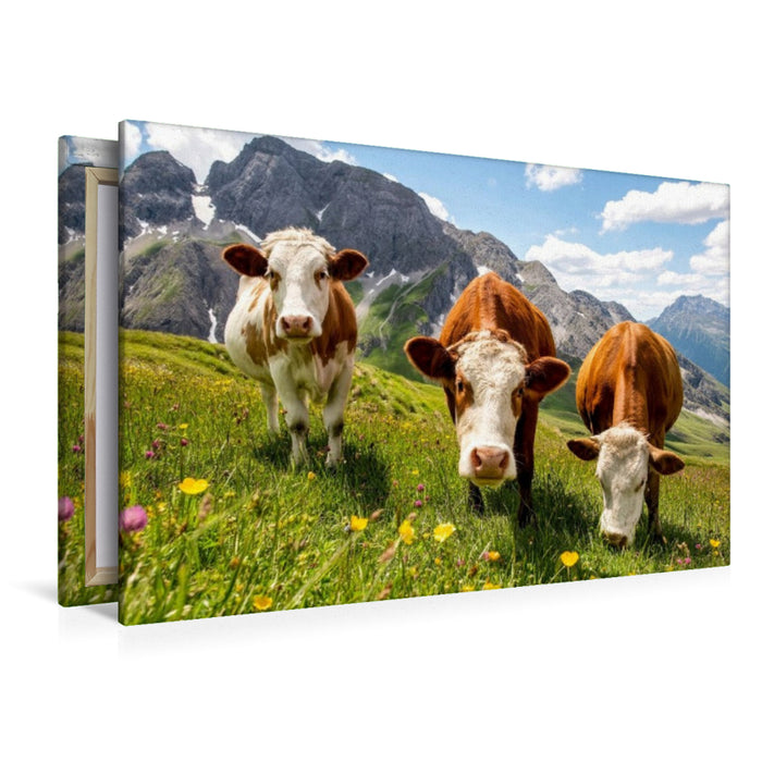 Premium Textil-Leinwand Hier schmeckt es wirklich saftig