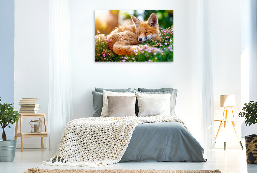 Premium Textil-Leinwand Hier lässt es sich gut ausruhen