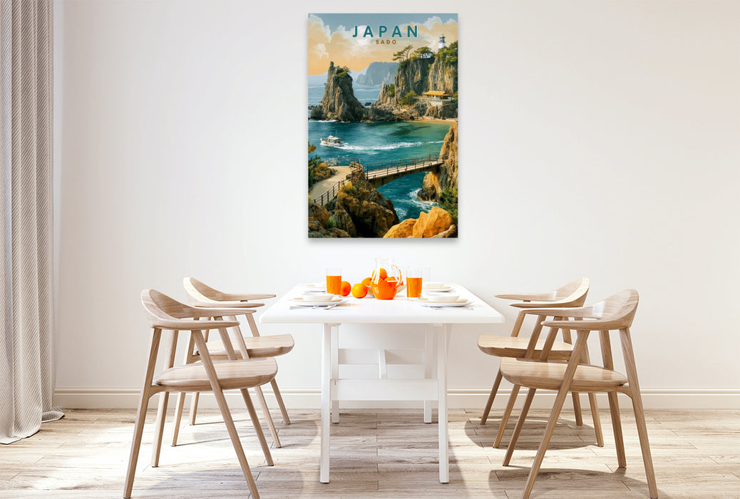 Premium Textil-Leinwand Sado