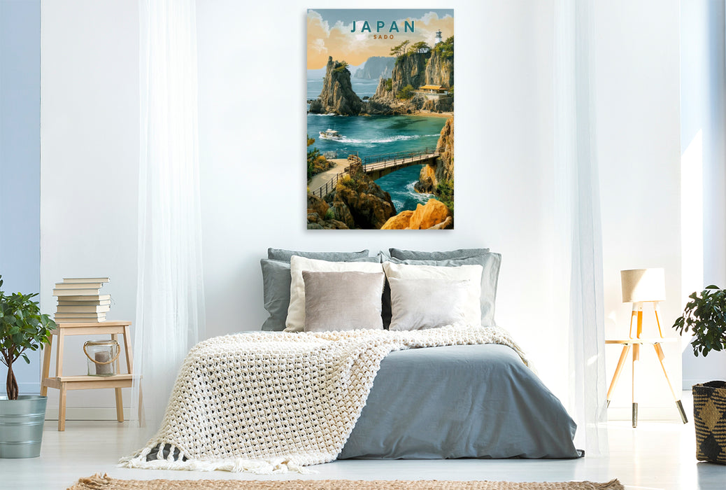Premium Textil-Leinwand Sado