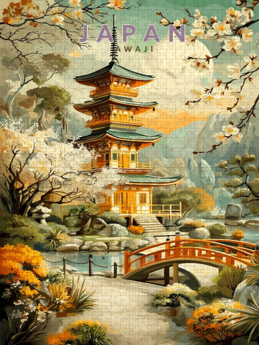 Blühende Sakura auf Awaji - CALVENDO Foto-Puzzle'
