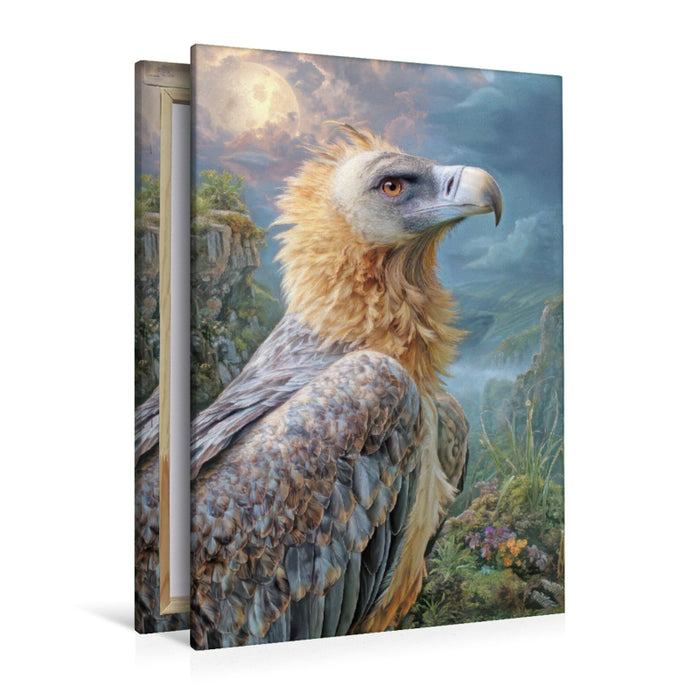 Premium Textil-Leinwand Greifvögel