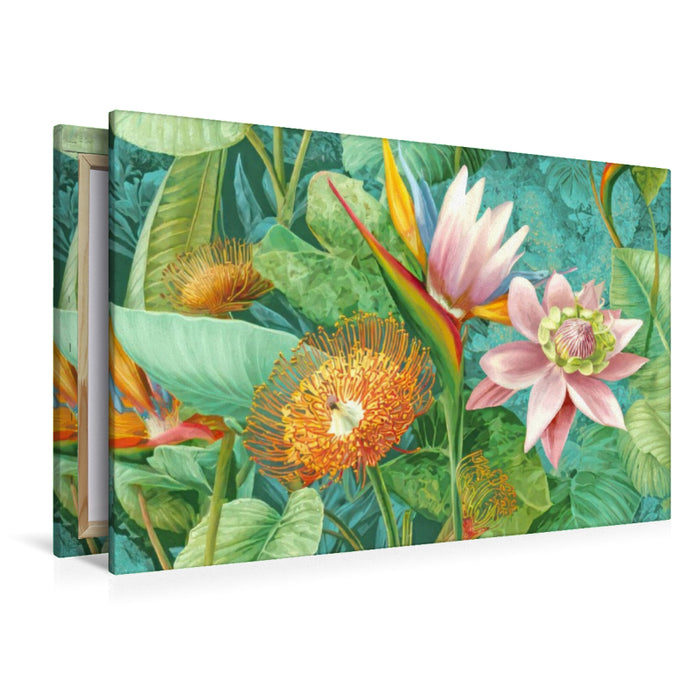 Premium Textil-Leinwand Exotische Pflanzenwelt