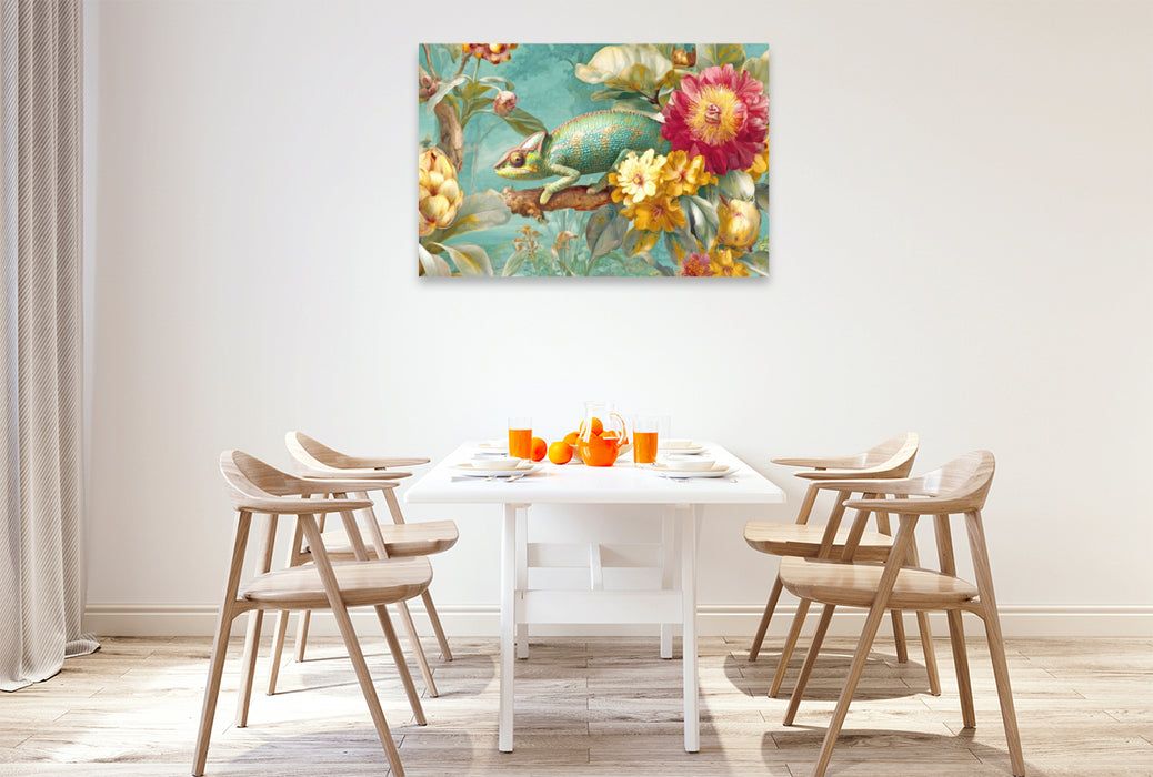 Premium Textil-Leinwand Exotische Pflanzenwelt