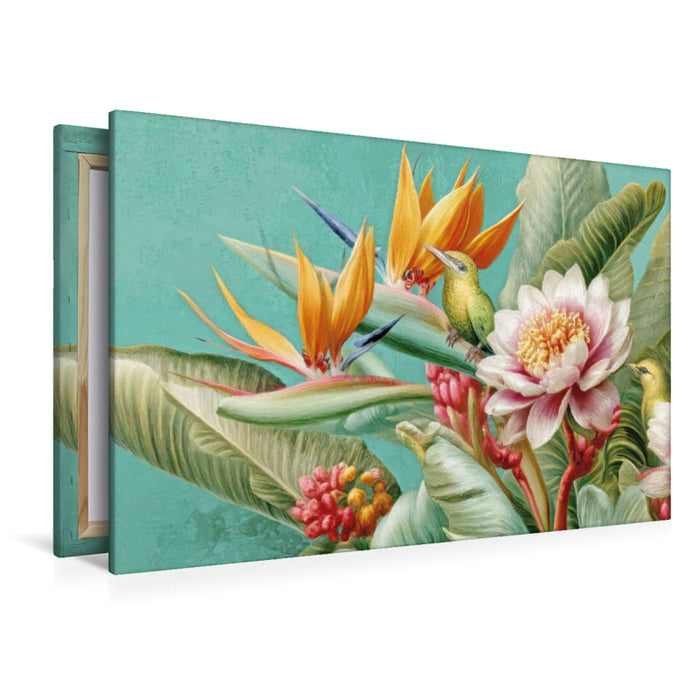 Premium Textil-Leinwand Exotische Pflanzenwelt